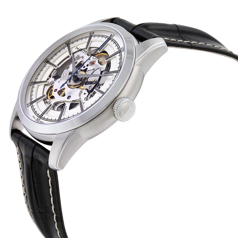 Hamilton Railroad Silver Skeleton Dial Men's Watch #H40655751 - Watches of America #2