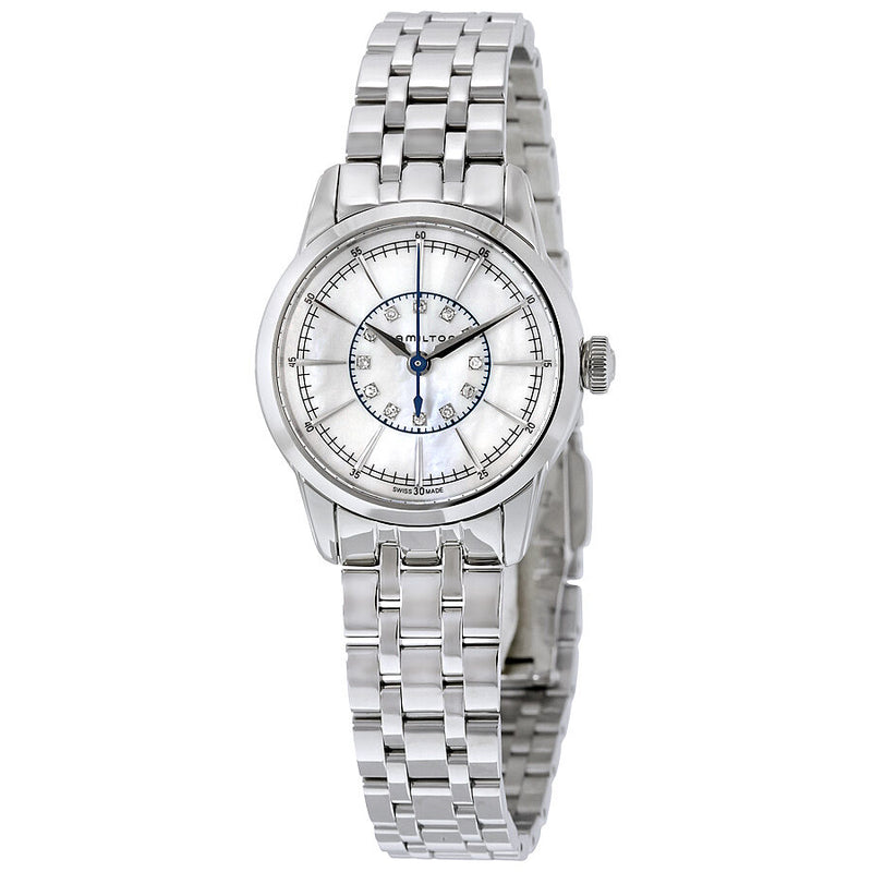 Hamilton Railroad White Mother of Pearl Dial Ladies Watch #H40311191 - Watches of America