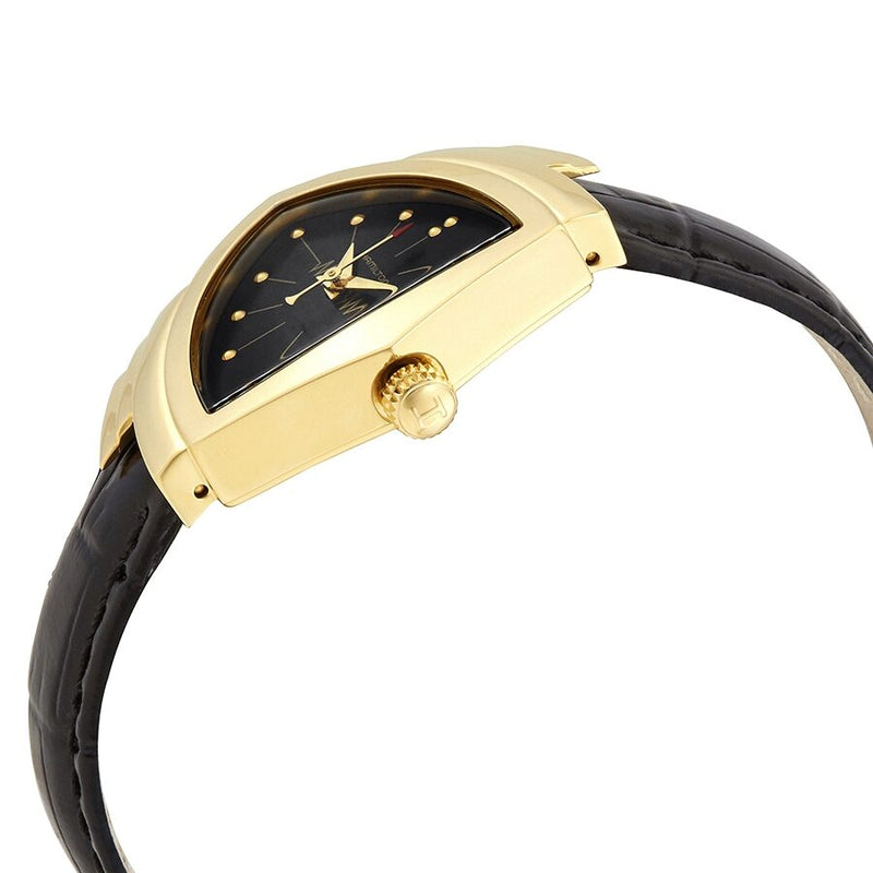 Hamilton Ventura Quartz Black Dial Asymmetric Watch #H24101731 - Watches of America #2