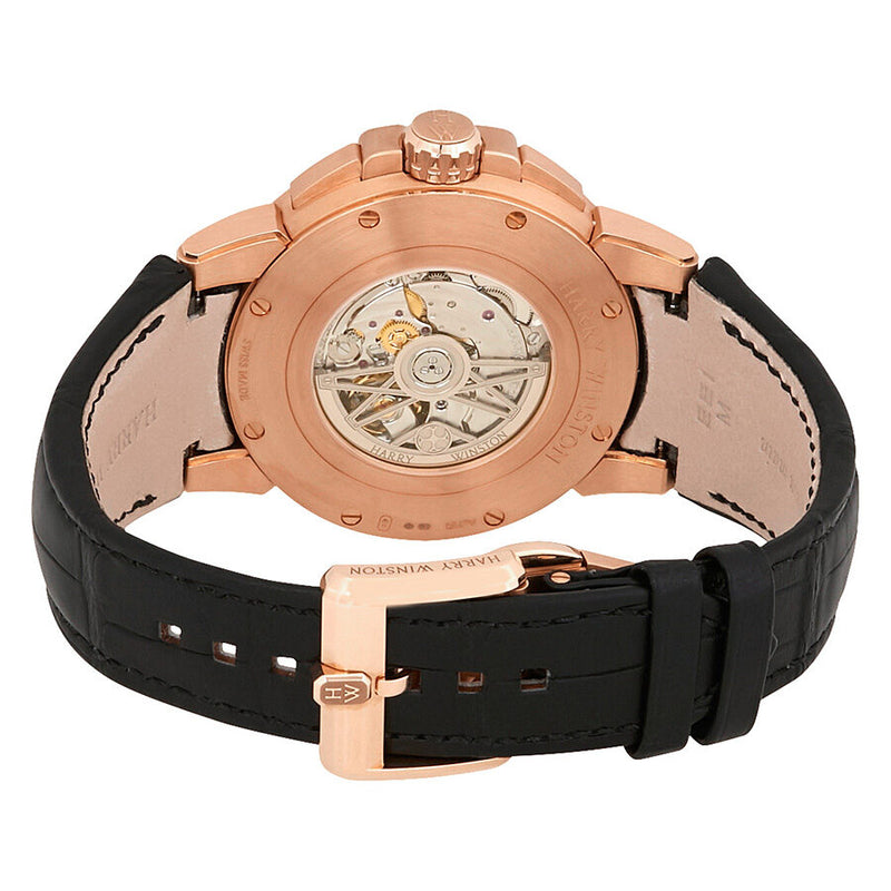 Harry Winston Ocean Dual Time Black Dial Automatic Men's Watch #OCEATZ44RR011 - Watches of America #3