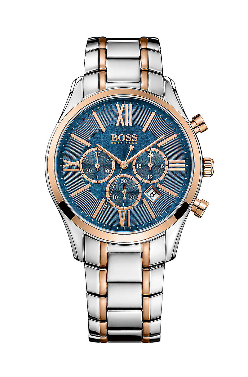 Hugo Boss Chronograph Two Tone Dial Men's Watch   1513321 - Watches of America