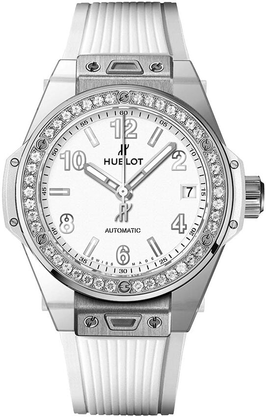 Hublot Big Bang Automatic Diamond White Dial Ladies Watch #465.OE.2010.RW.1204 - Watches of America