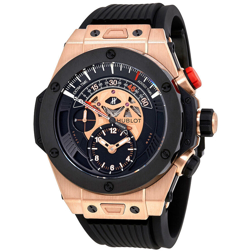 Hublot Big Bang Bi Retrograde King Gold Black Dial Chronograph Men's Watch #413.OM.1128.RX - Watches of America