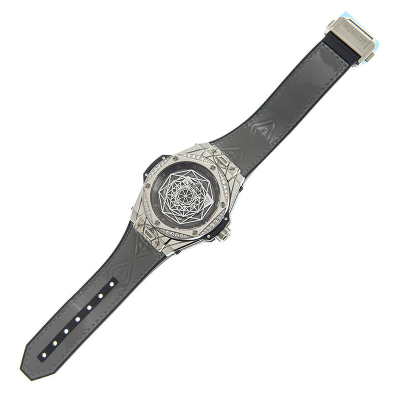 Hublot Big Bang Sang Bleu Automatic Diamond Grey Dial Watch #465.SS.7047.VR.1204.MXM20 - Watches of America #3
