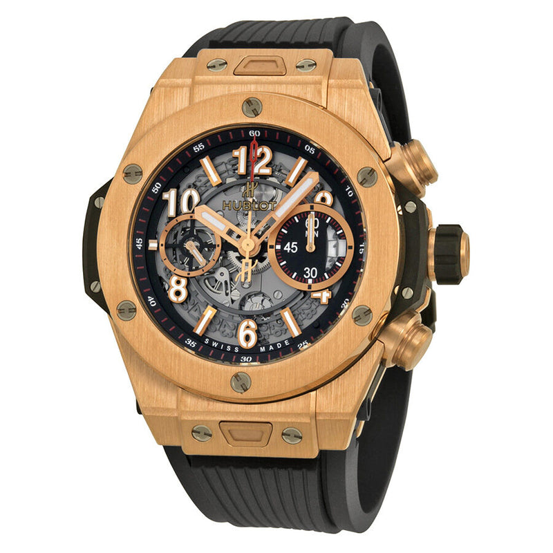 Hublot Big Bang Skeleton Dial 18kt Rose Gold Men's Watch 411OX1180RX#411.OX.1180.RX - Watches of America