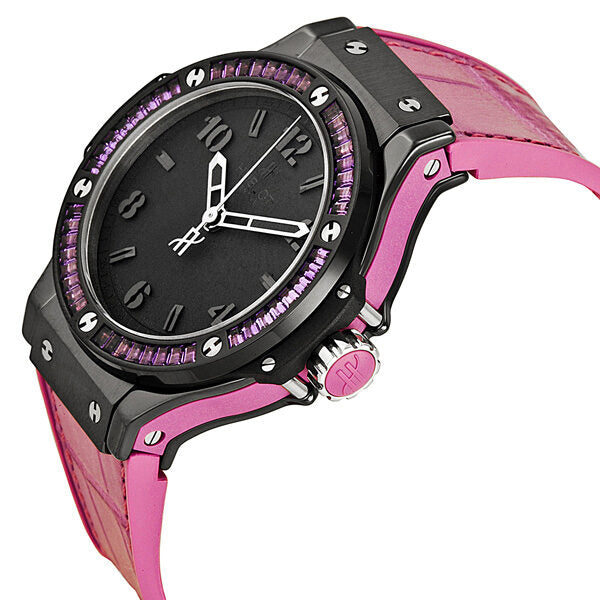 Hublot Big Bang Tutti Fruitti Amethyst Black Ceramic Purple Leather Ladies Watch #361.CV.1110.LR.1905 - Watches of America #2