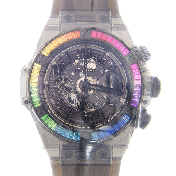 Hublot big bang unico all black sapphire rainbow hotsell