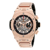 Hublot Big Bang UNICO Skeleton Dial 18k Rose Gold Men's Watch #411.OX.1180.OX - Watches of America