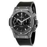 Hublot Classic Fusion Automatic Chronograph Black Magic Matt Carbon Fiber Dial Black Rubber Men's Watch #521.CM.1771.RX - Watches of America