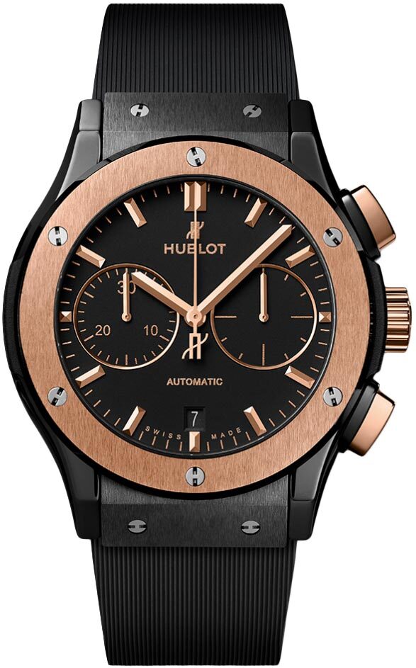 Hublot Classic Fusion Chronograph Automatic Black Dial Men's Watch #521.CO.1181.RX - Watches of America