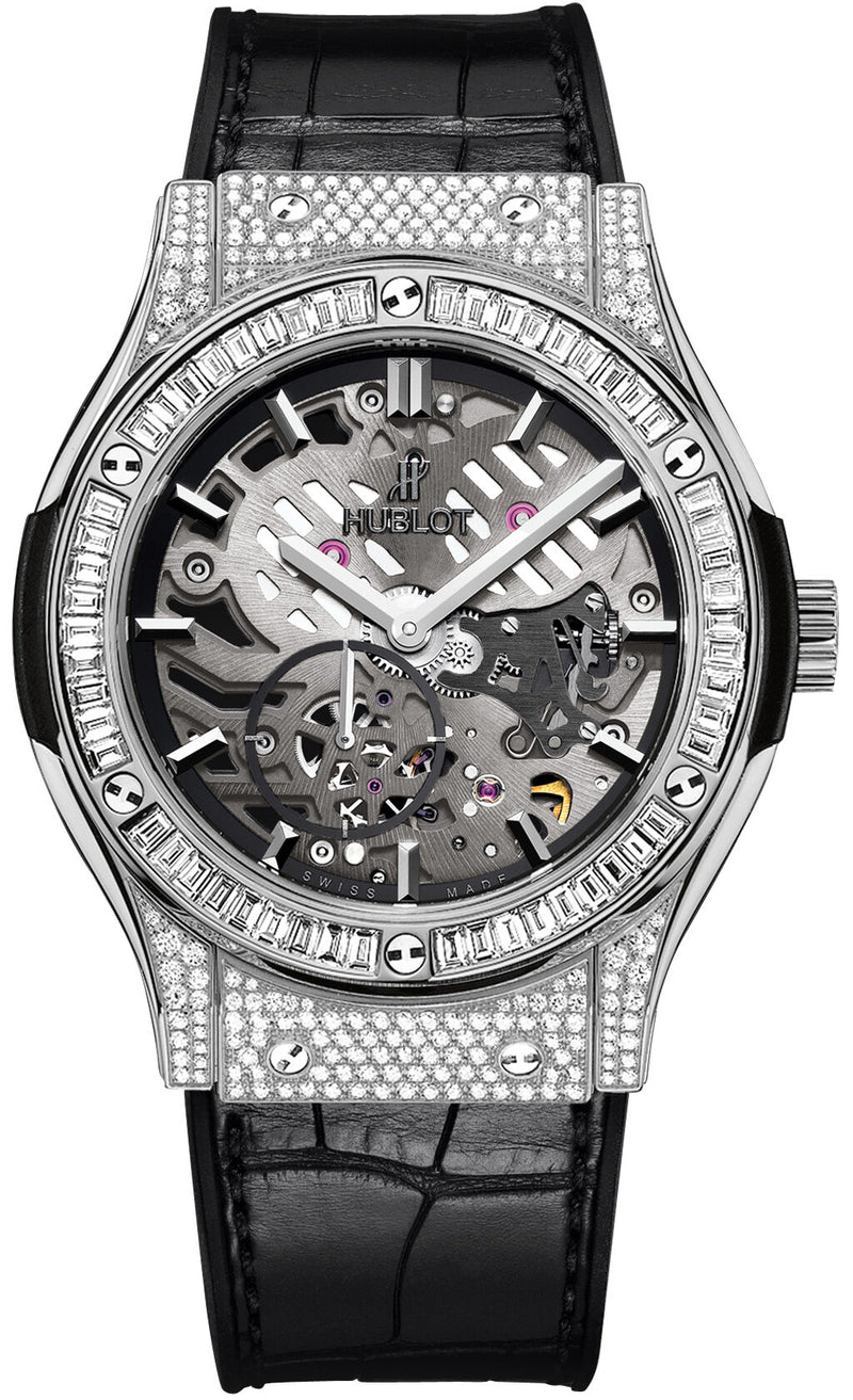 Hublot Classic Fusion Classico Ultra Thin Skeleton Dial Hand Wind Men's Watch #515.NX.0170.LR.0904 - Watches of America