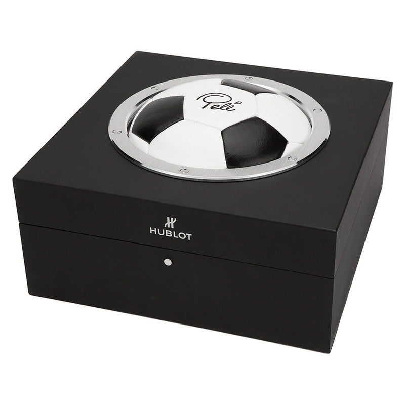 Hublot Classic Fusion Pele Skeleton Dial Black Leather Band Automatic Men's Watch #525.VX.0179.VR.PEL14 - Watches of America #3