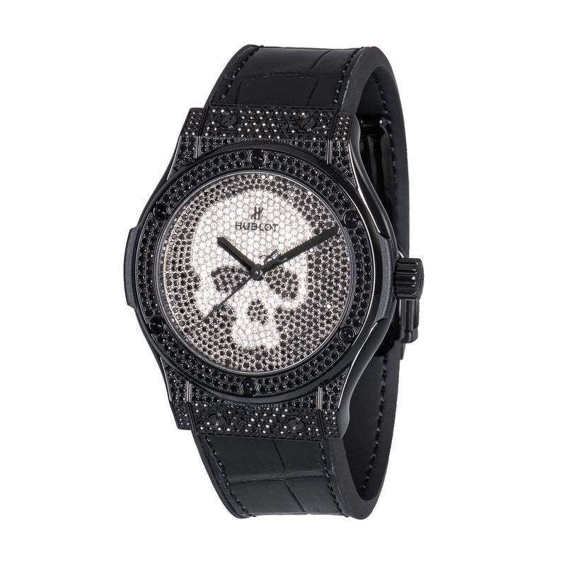 Hublot Classic Fusion Skull Full Pave Automatic Diamond Men's Watch #542.ND.9100.LR.1700.SKULL - Watches of America