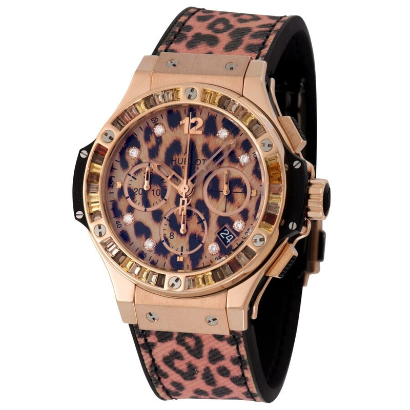 Hublot Big Bang Leopard Chronograph Automatic Diamond Ladies Watch #341.PX.7610.NR.1976 - Watches of America