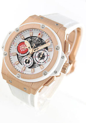 Hublot King Power Costa Smeralda Matte White Chronograph Dial Men's Watch 710OE2123GRPCM12#710.OE.2123.GR.PCM12 - Watches of America