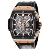 Hublot Spirit Of Big Bang Square Automatic Skeleton Dial Black Rubber Band Men's Watch #601.OM.0183.LR - Watches of America