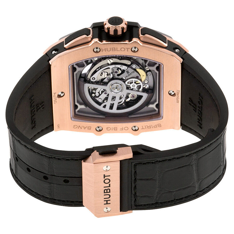 Hublot Spirit Of Big Bang Square Automatic Skeleton Dial Black Rubber Band Men's Watch #601.OM.0183.LR - Watches of America #3