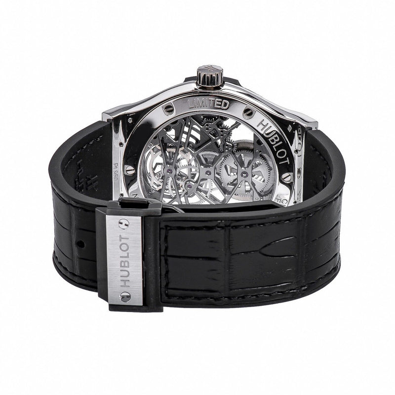Hublot Ultra-Thin Skeleton Tourbillon Dial Skeleton Automatic Men's Luxury Watch #505.TX.0170.LR - Watches of America #2