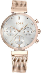 Hugo Boss Flawless Rose Gold Mesh Women's Watch  1502553 - Watches of America