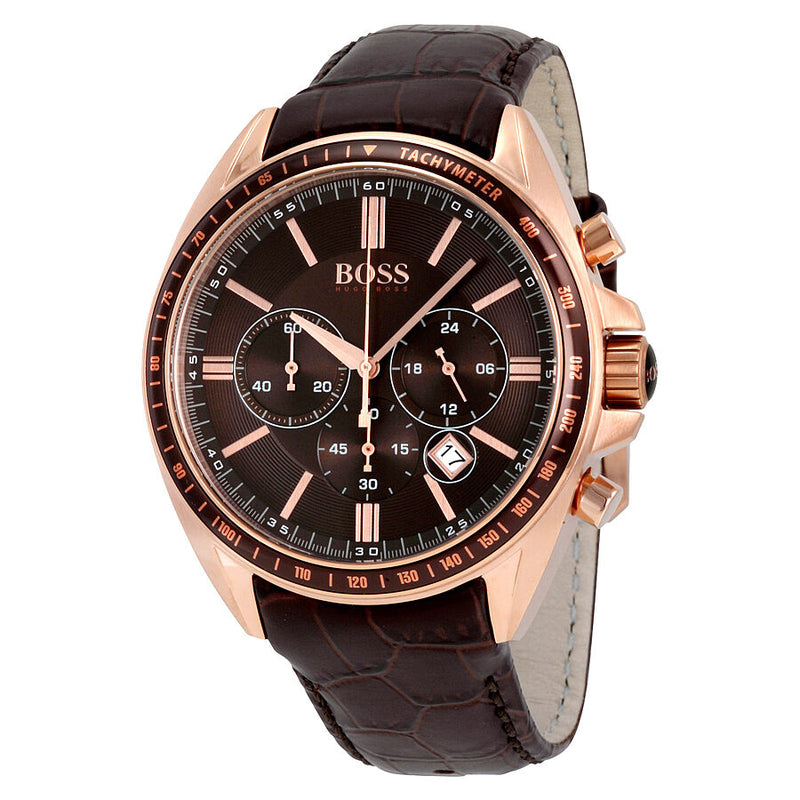 Hugo boss clearance watch brown leather