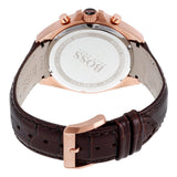 Hugo Boss Driver Chronograph Brown Dial Brown Leather Men's Watch 1513093 - Watches of America #3