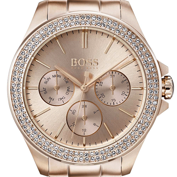 Hugo Boss Rose Gold Crystal Analogue Women s Watch 1502443 Watches of America
