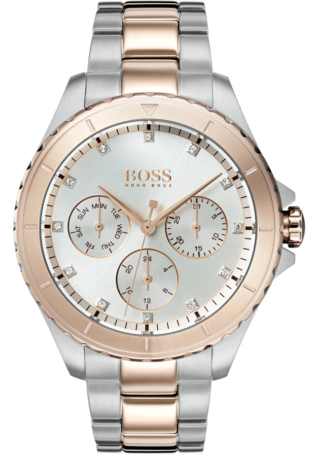 Reloj Hugo Boss Classic Plata Dos Tonos Mujer 1502446