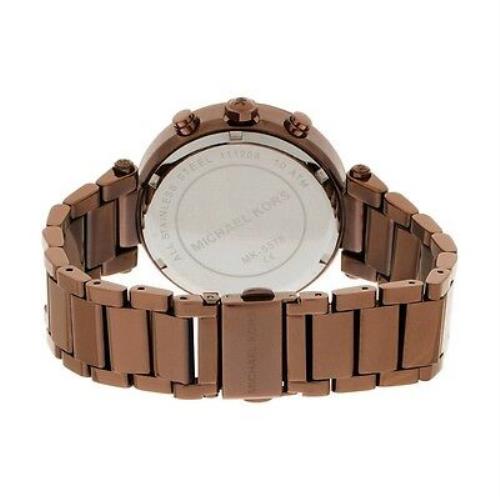 Michael Kors Parker Chronograph Chocolate Ladies Watch MK5578 - Watches of America #3