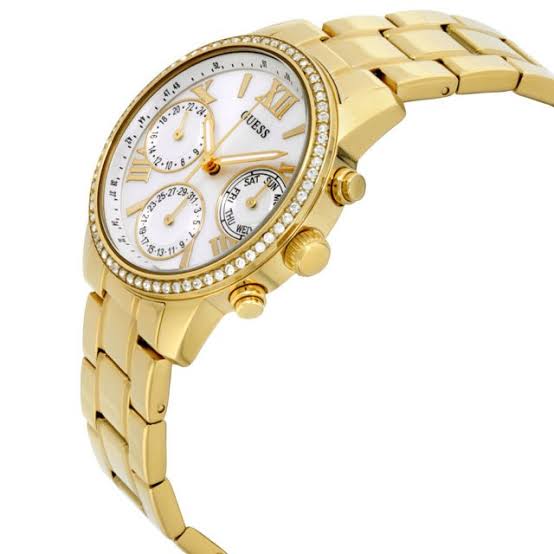 Guess Mini Sunrise Diamond All Gold Ladies Watch W0623L3 - Watches of America #3