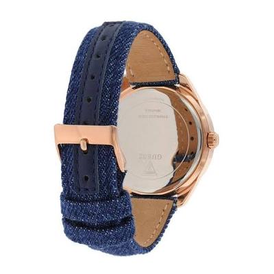 Guess Little Flirt Blue Dial Leather Strap Ladies Watch W0456L6 - Watches of America #2