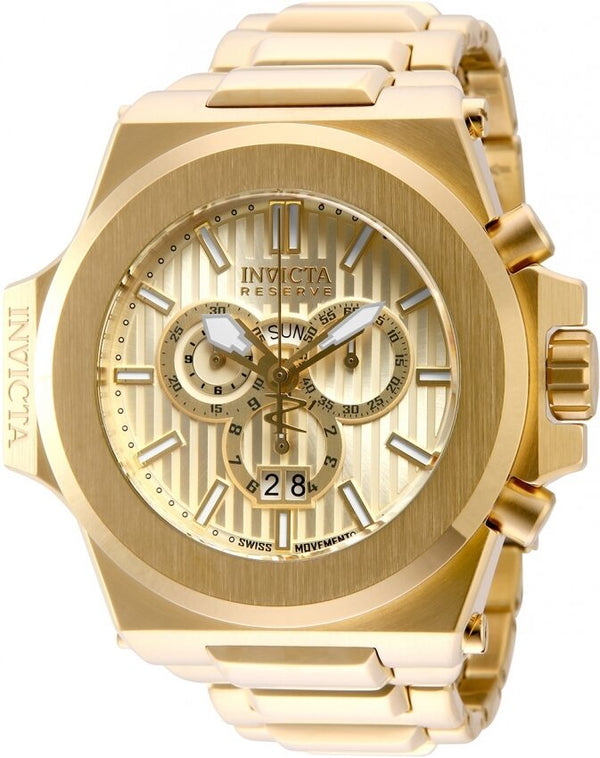 Invicta Akula Chronograph Quartz Champagne Dial Men's Watch #31676 - Watches of America