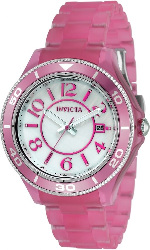 Invicta Anatomic Quartz White Dial Ladies Watch #30353 - Watches of America