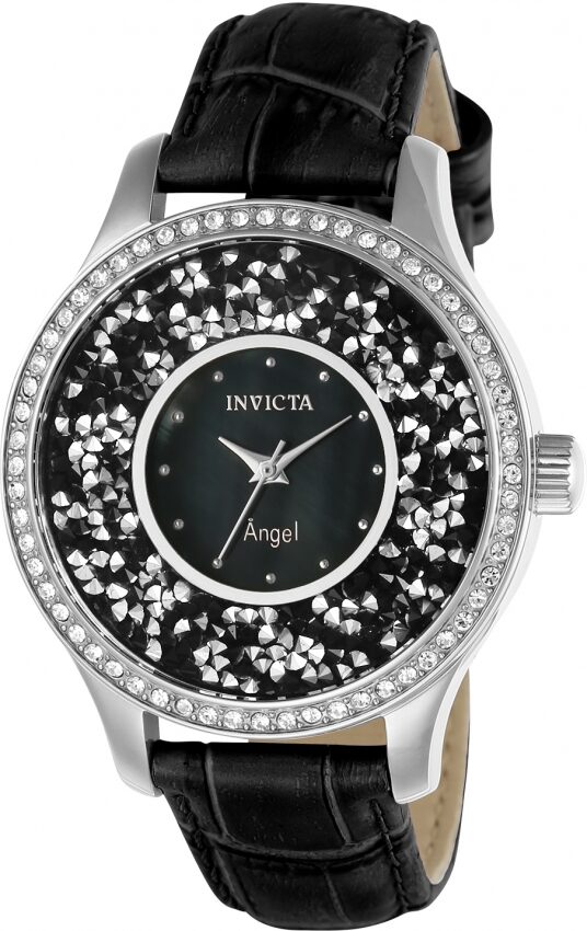 Invicta Angel Black Mother of pearl Dial Ladies Watch #24592 - Watches of America