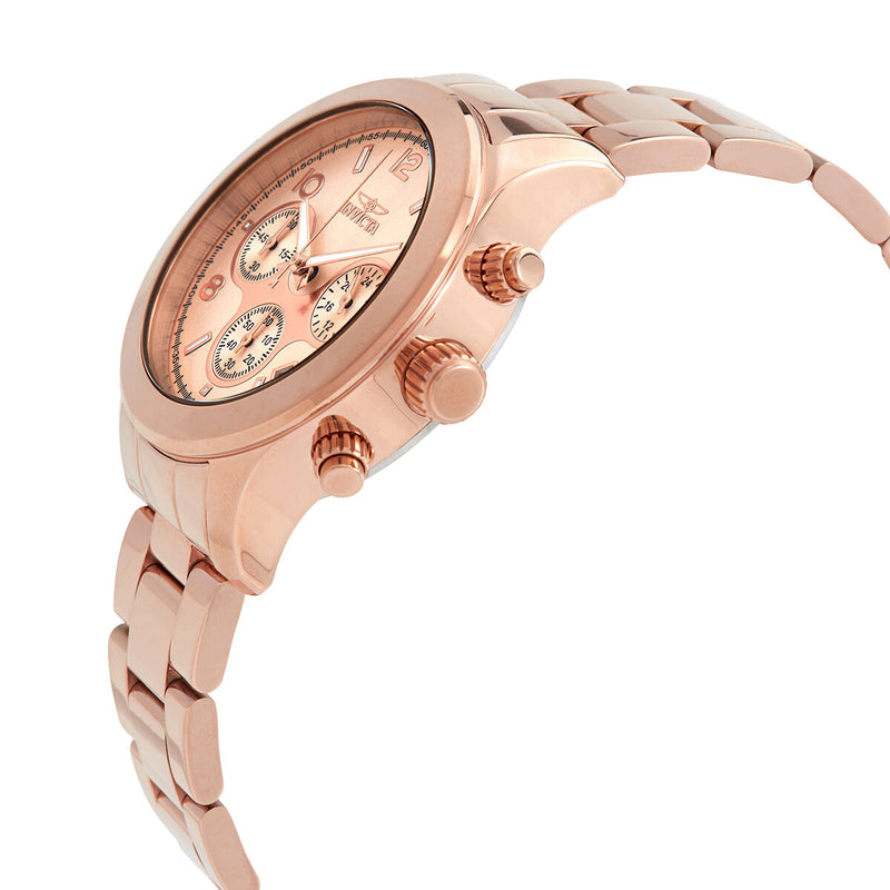 Invicta Angel  Chronograph Rose Dial Rose Gold-tone Ladies Watch #19218 - Watches of America #2