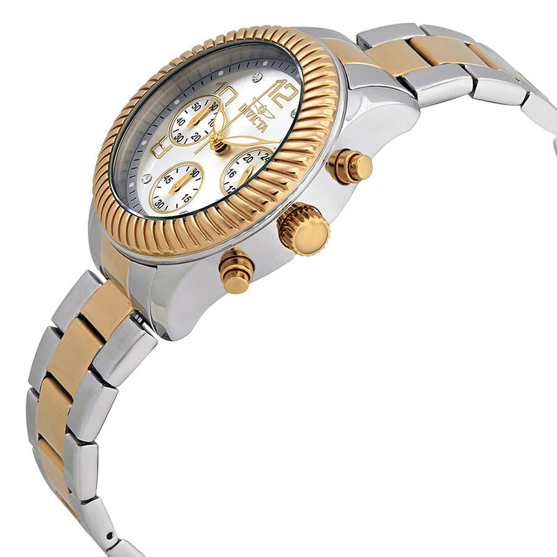 Invicta Angel Chronograph Silver Dial Two-tone Ladies Watch #20268 - Watches of America #2