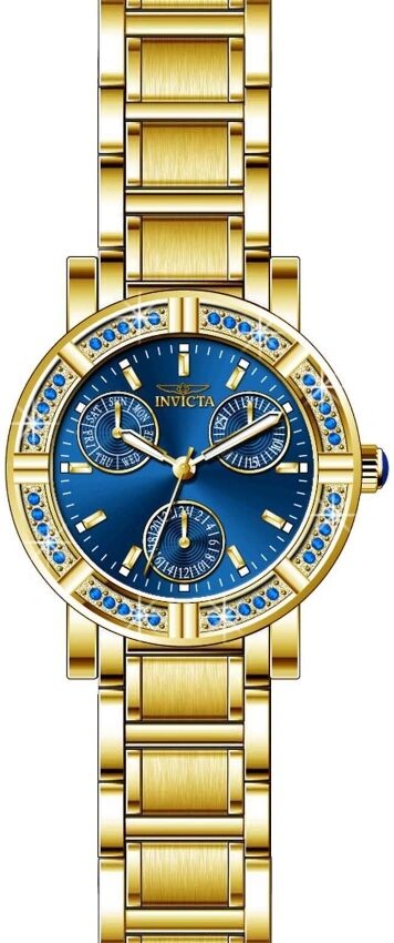 Invicta Angel Crystal Blue Dial Sword Ladies Watch #29116 - Watches of America
