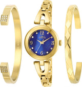 Invicta Angel Quartz Crystal Blue Dial Ladies Watch and Bracelet Set #29332 - Watches of America