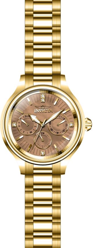 Invicta Angel Crystal Gold Dial Ladies Watch #28736 - Watches of America