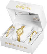 Invicta Angel Quartz Crystal Gold Dial Ladies Watch #29310 - Watches of America #3