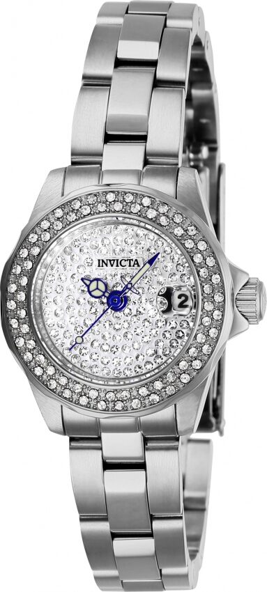 Invicta Angel Crystal Silver Dial Ladies Watch #28453 - Watches of America