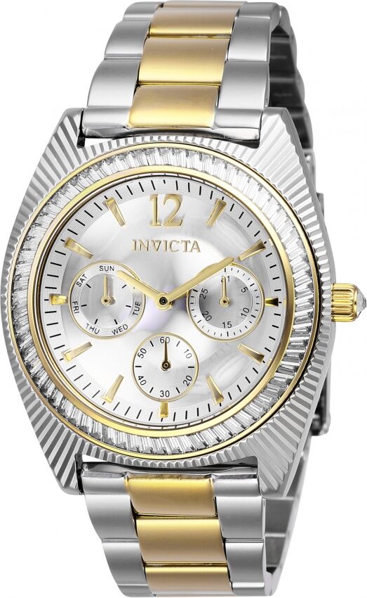 Invicta Angel Crystal Silver Dial Two-tone Ladies Watch #26744 - Watches of America