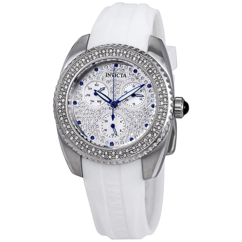 Invicta Angel Crystal White Dial Ladies Watch #28482 - Watches of America