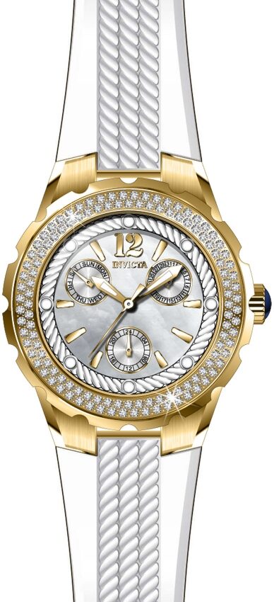 Invicta Angel Crystal White Dial Ladies Watch #29086 - Watches of America