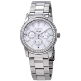 Invicta Angel Crystal White Mother of Pearl Dial Ladies Watch #17019 - Watches of America