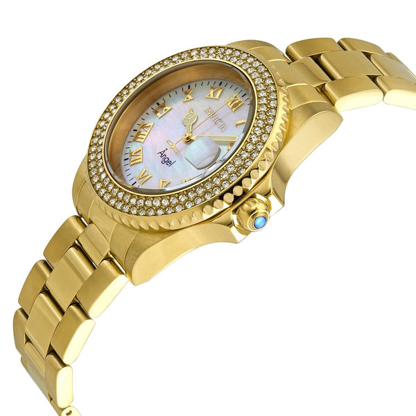 Invicta Angel Crystal White Mother of Pearl Dial Ladies Watch #22875 - Watches of America #2