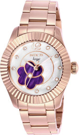 Invicta Angel Crystal White Mother of Pearl Dial Ladies Watch #27444 - Watches of America