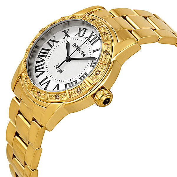 Invicta Angel Silver Dial Gold-tone Ladies Watch#14374 - Watches of America #2