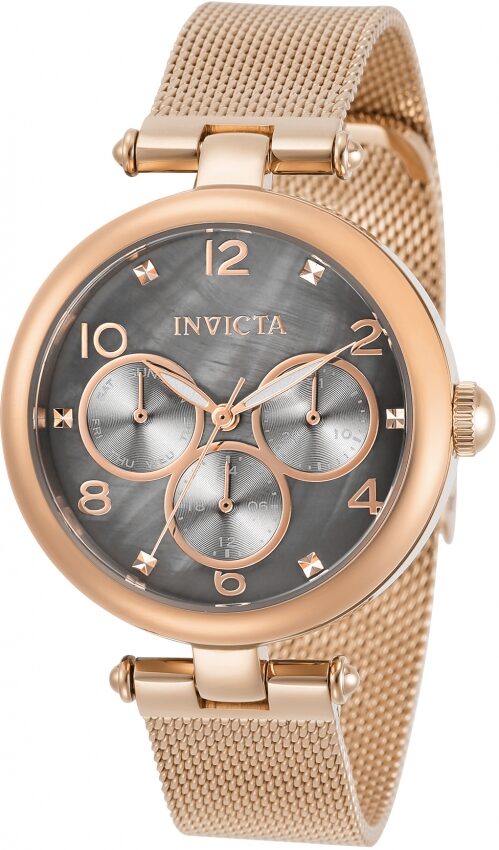 Invicta Angel Quartz Gunmetal Dial Ladies Watch #31529 - Watches of America