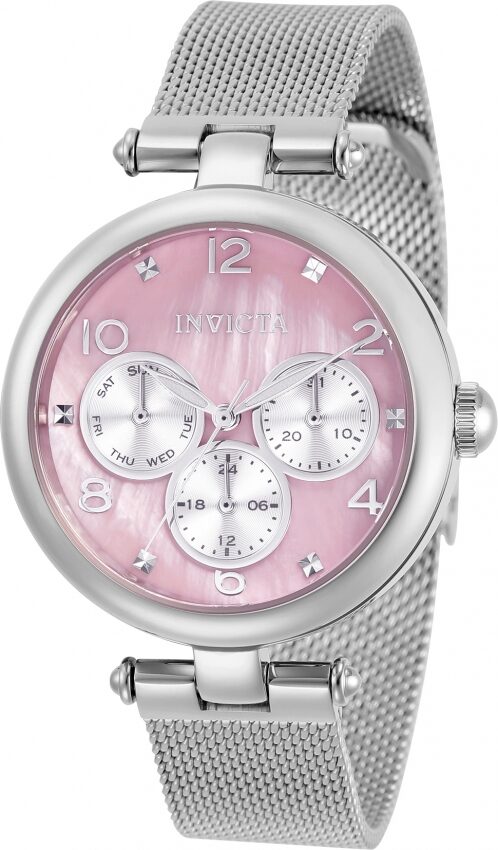 Invicta Angel Quartz Pink Dial Ladies Watch #31525 - Watches of America