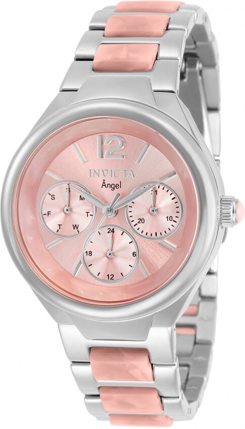 Invicta Angel Quartz Pink Dial Ladies Watch #32082 - Watches of America